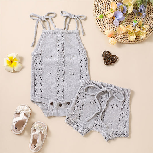 Newborn Girls Knit Clothes Sets