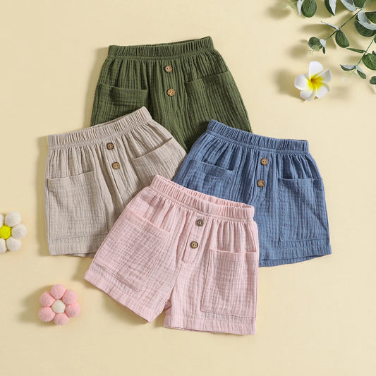 Unisex Light Summer Shorts with Pocket