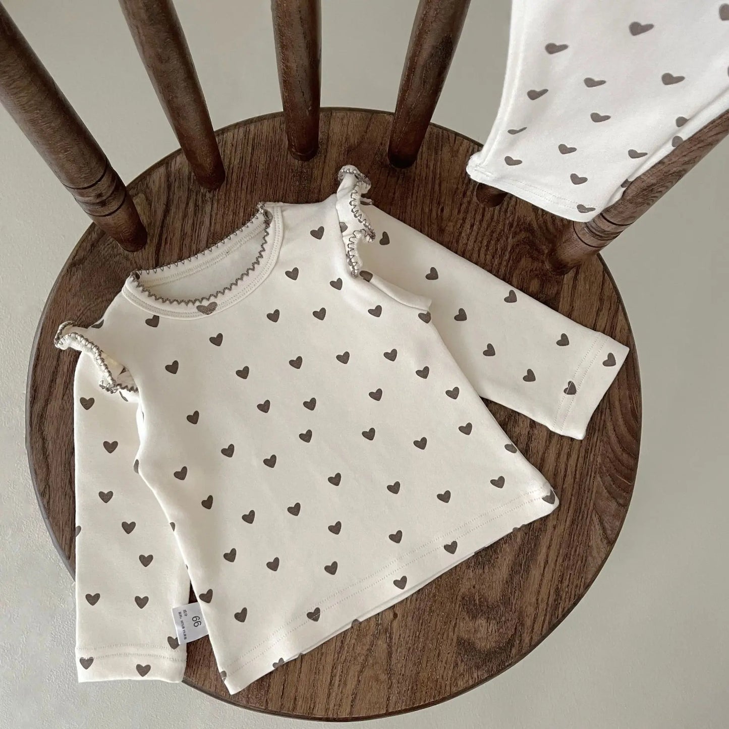 Little Hearts Tops + Pants sets