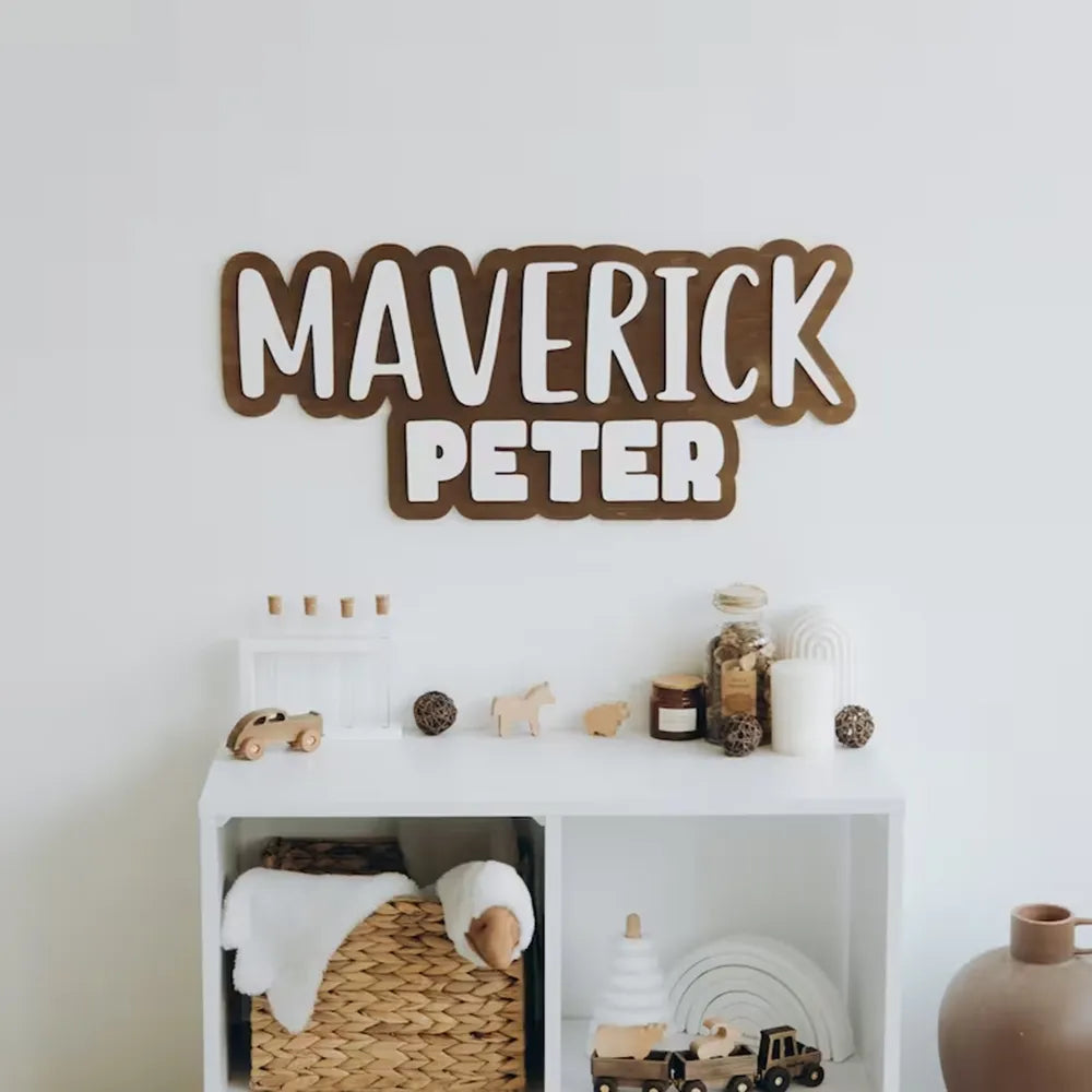 Customized Wood Sign Name for Nursery