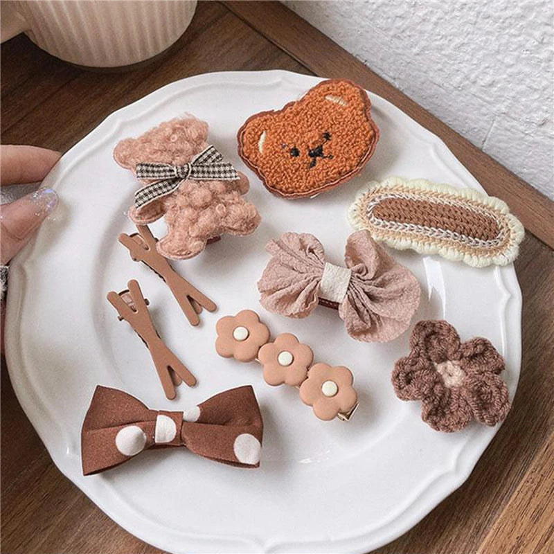 9Pcs Baby Girls Hair Clips