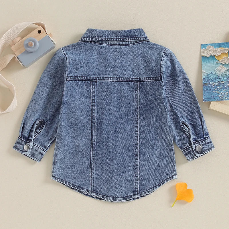 Unisex Denim Long Sleeve Jackets