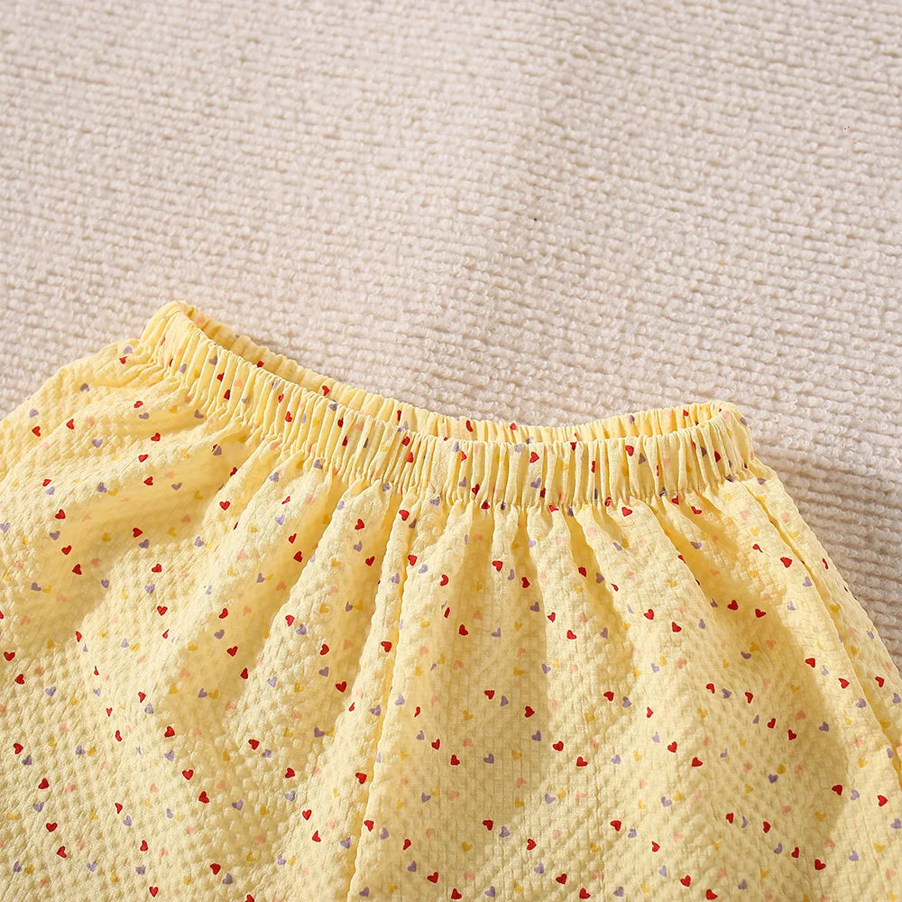 Adorable Summer Two-Piece Set for Baby Girls – Polka Dot Love Edition