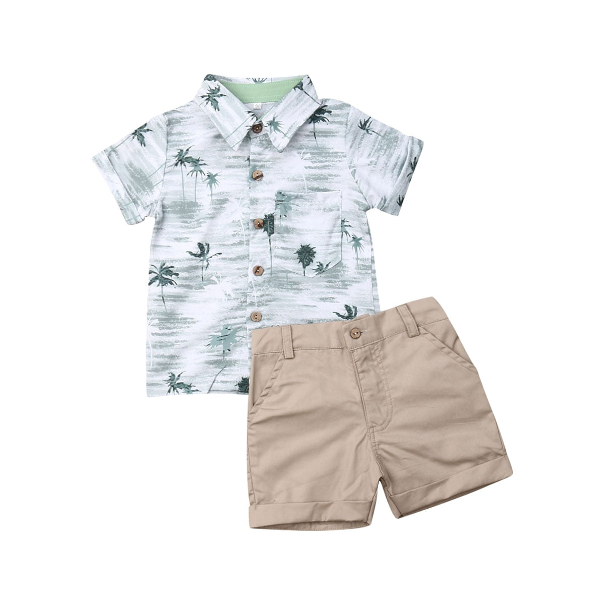 Palm Tree Baby Boy Clothes Set