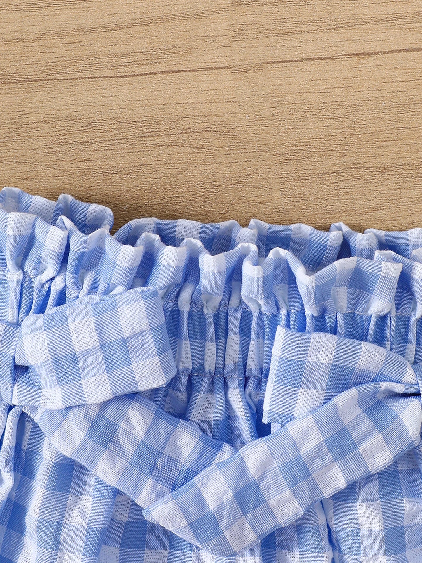 Gingham Cami Top & Ruffle Shorts Set
