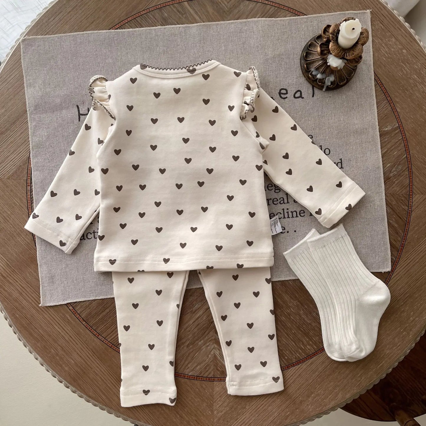 Little Hearts Tops + Pants sets