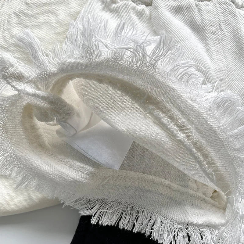Girls Ruffle Cotton Shorts