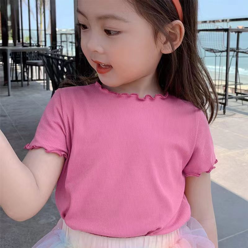 Girl  Short Sleeve T-Shirt Ice silk