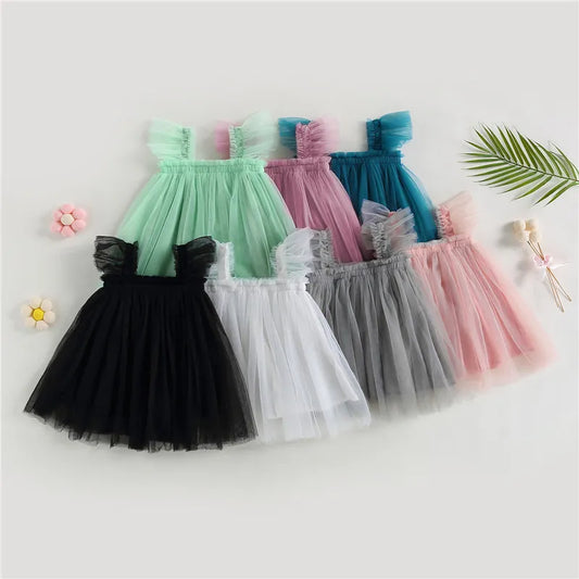 Baby Girls Tulle Sleeveless Dress