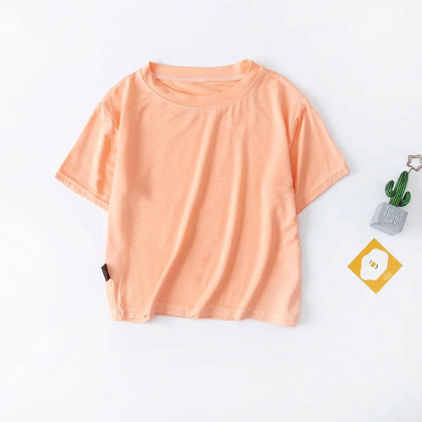 Plain Round Neck Summer T-shirt