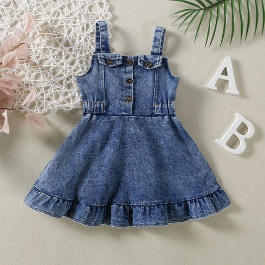 Girls Casual Jeans Dress