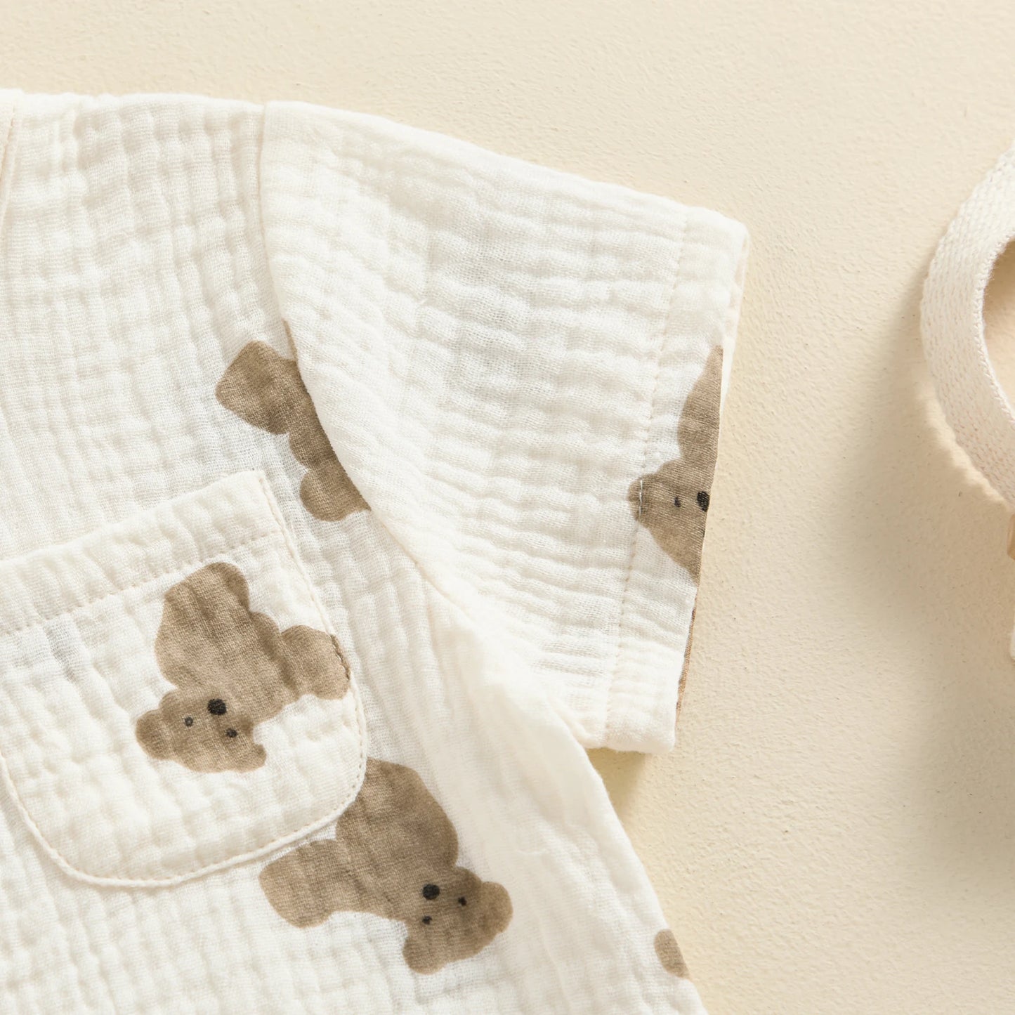 Baby Bear Print T-Shirt and Shorts Set