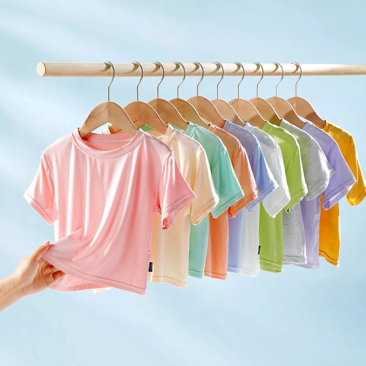 Plain Round Neck Summer T-shirt