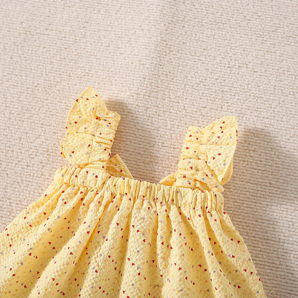 Adorable Summer Two-Piece Set for Baby Girls – Polka Dot Love Edition