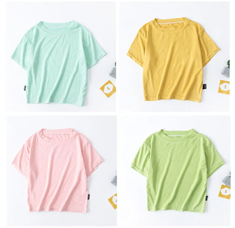 Plain Round Neck Summer T-shirt