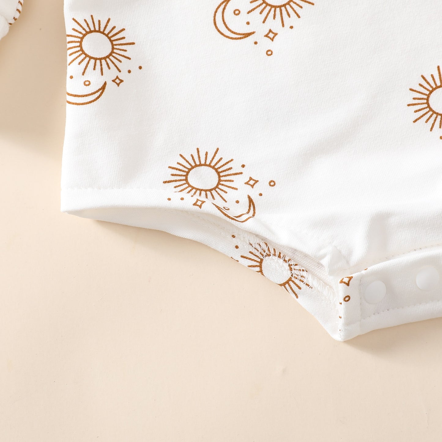 Baby Romper Sun Moon Print