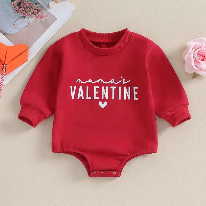 Mama's Valentines Romper Sweatshirts