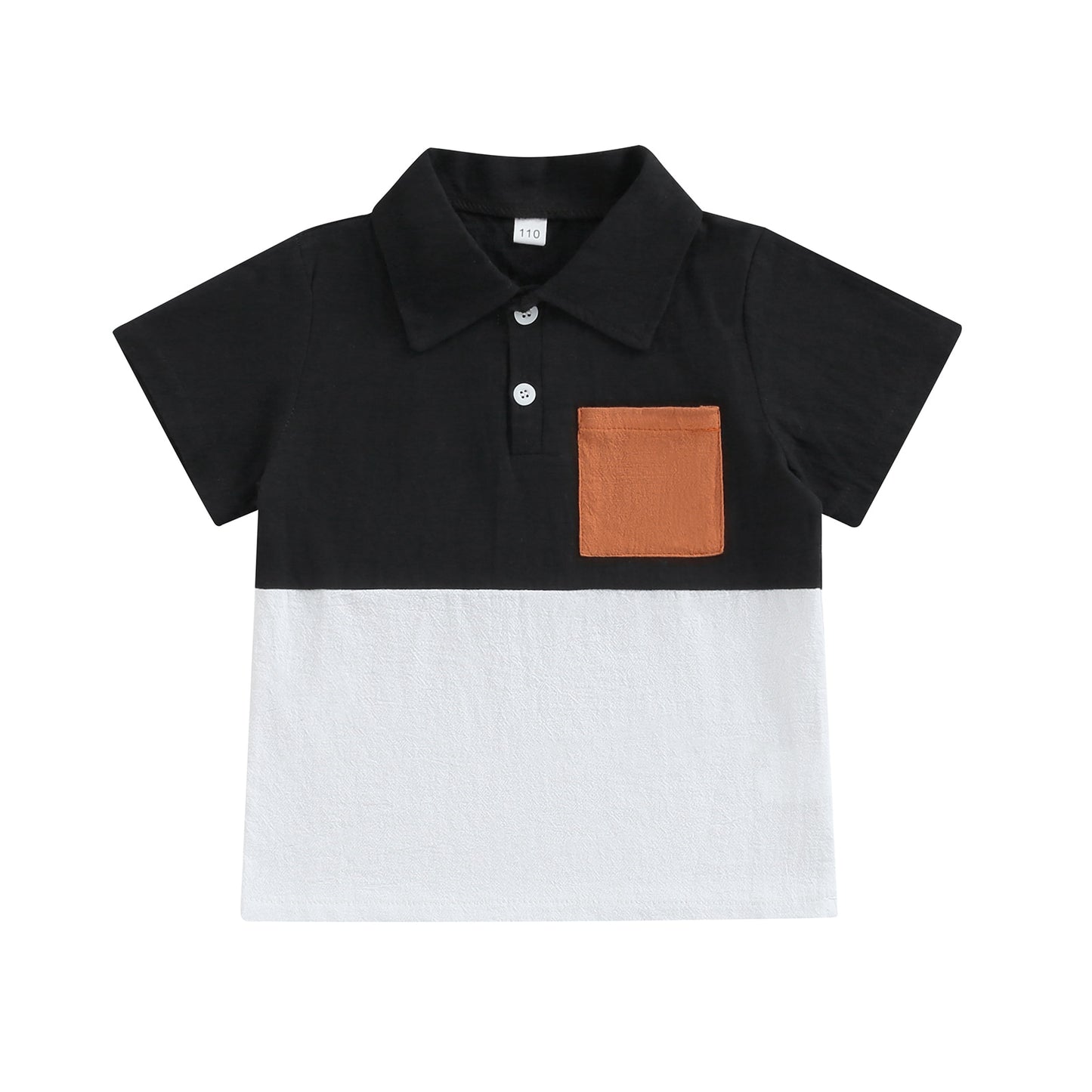Little man casual short sleeves with pocket t shirt