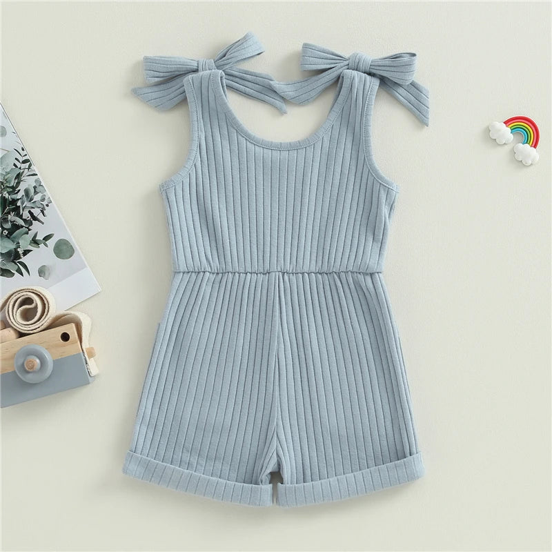 Baby Girl Sleeveless Summer Jumpsuit