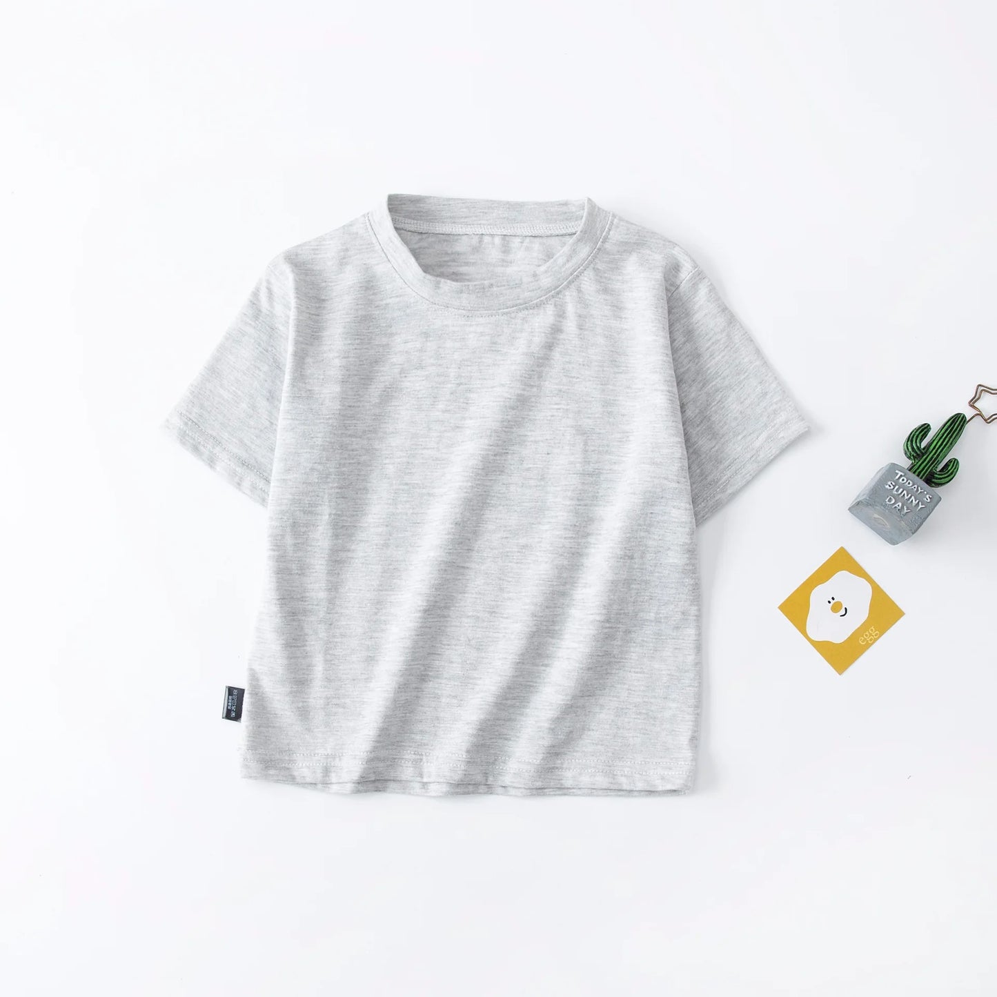 Plain Round Neck Summer T-shirt