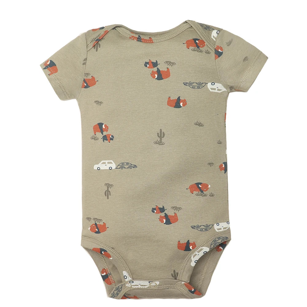 5-Pack Cotton Newborn Baby Bodysuits