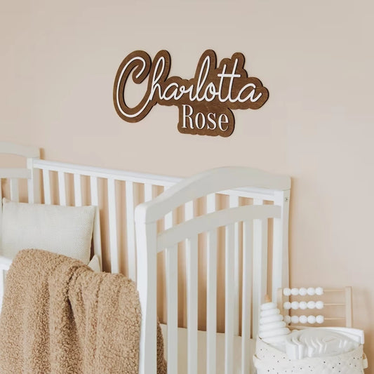 Customized Wood Sign Name for Nursery