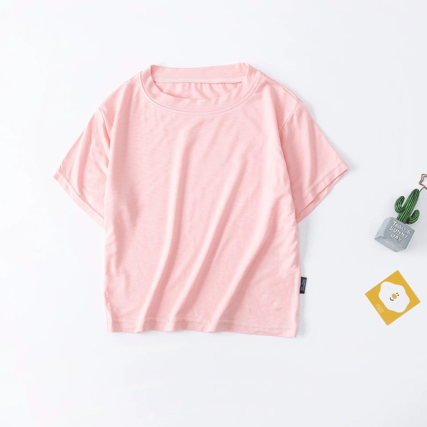 Plain Round Neck Summer T-shirt