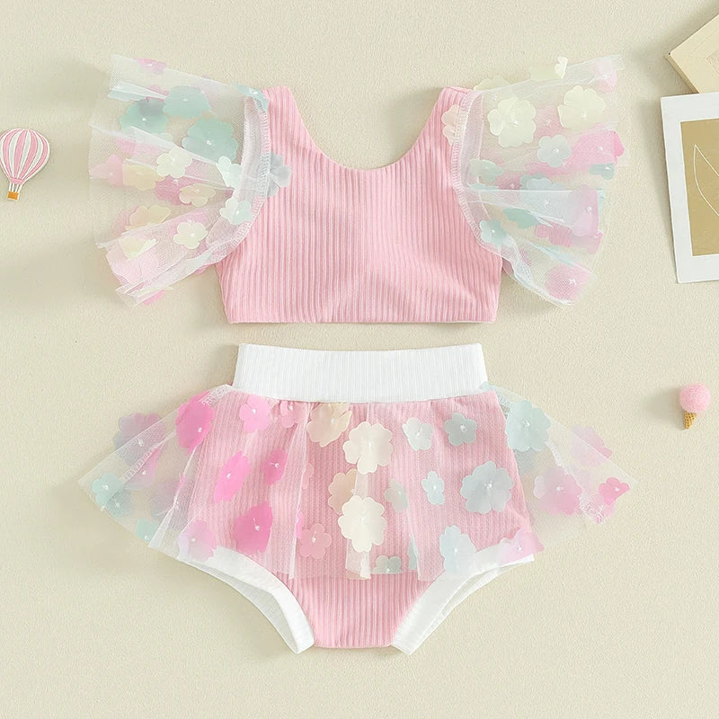 Baby Girl Swimsuit 2 Pieces Mermaid