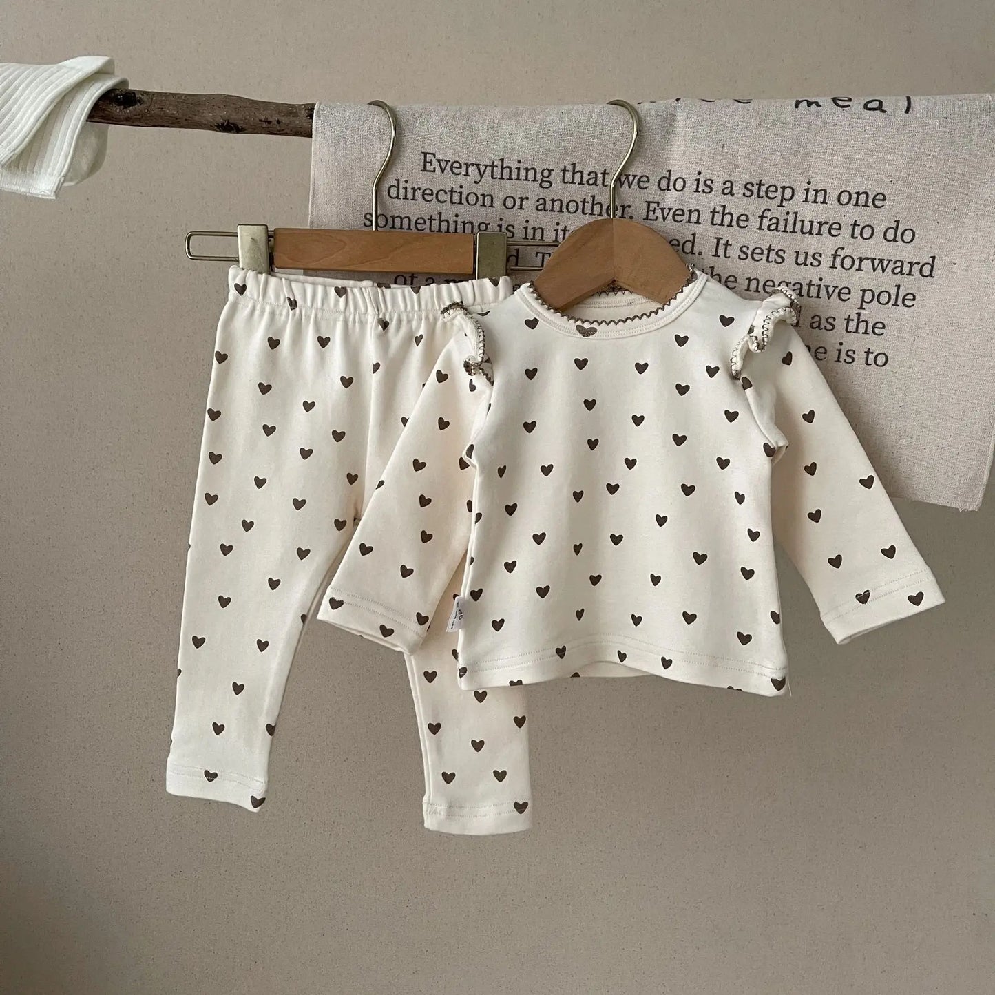 Little Hearts Tops + Pants sets