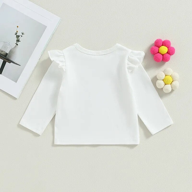 2PCS Baby Girls Long Sleeves Shirt