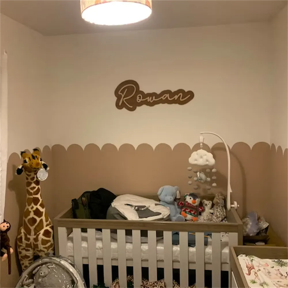 Customized Wood Sign Name for Nursery