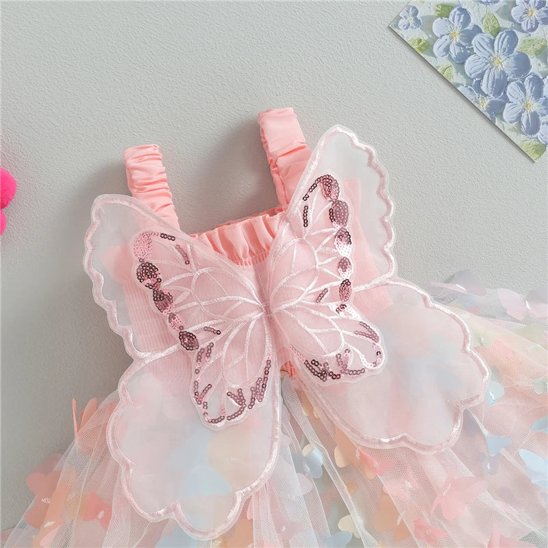 3D Butterfly Princess Dress