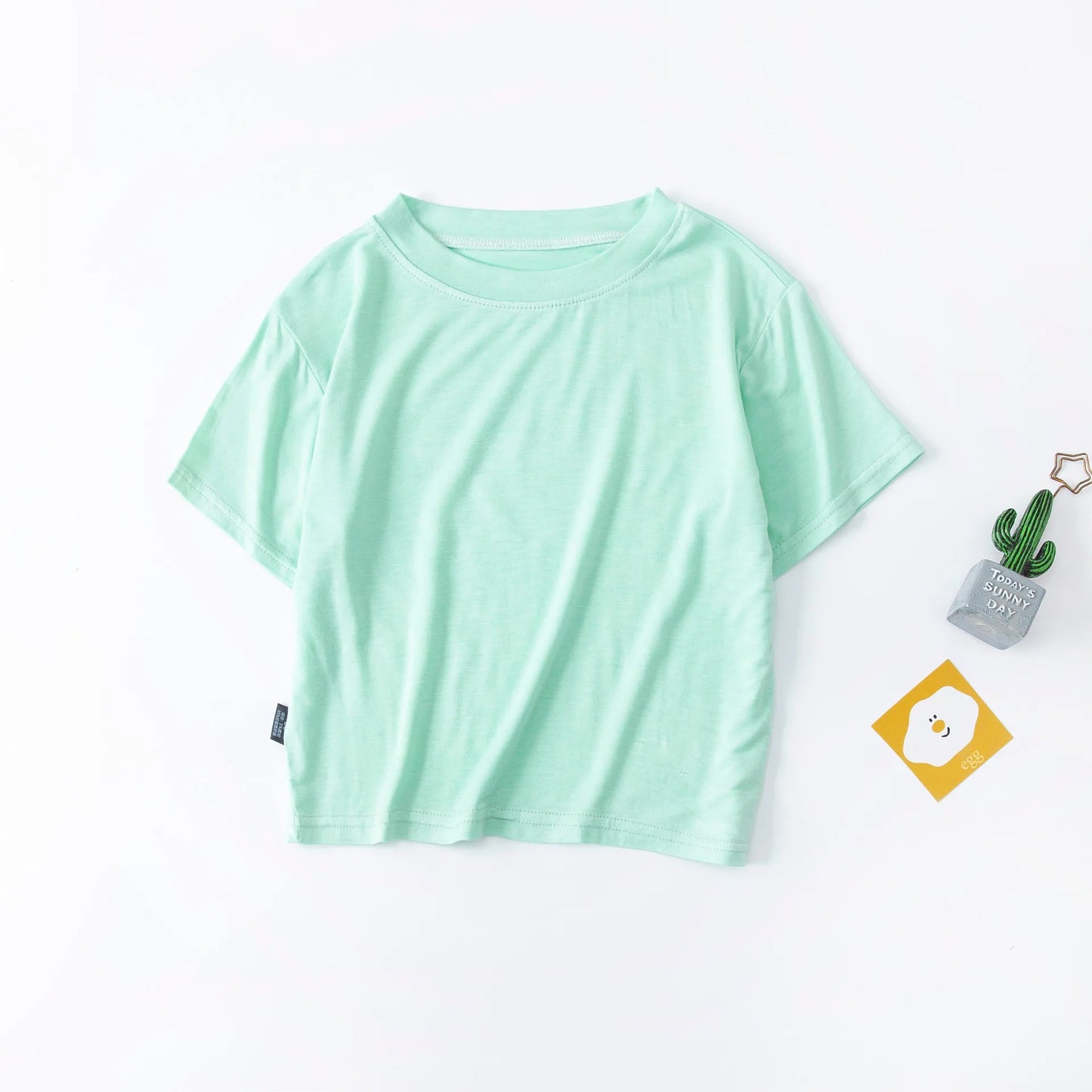 Plain Round Neck Summer T-shirt