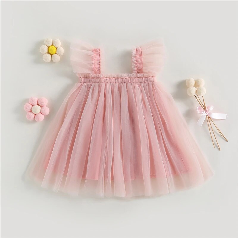 Baby Girls Tulle Sleeveless Dress