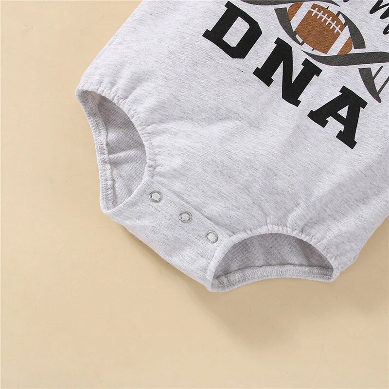 "It's In My DNA"  Football Romper