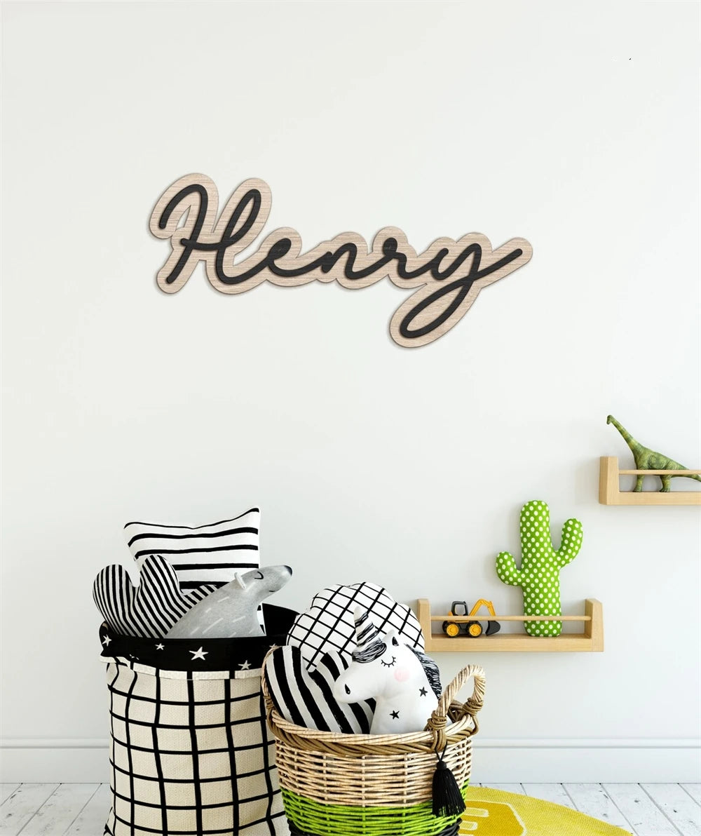 Customized Wood Sign Name for Nursery