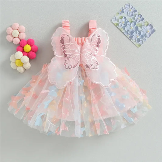 3D Butterfly Princess Dress