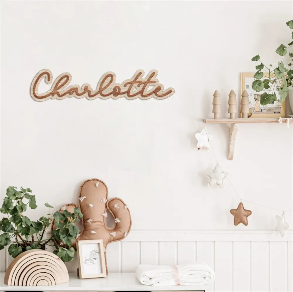 Customized Wood Sign Name for Nursery