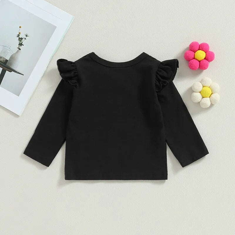 2PCS Baby Girls Long Sleeves Shirt