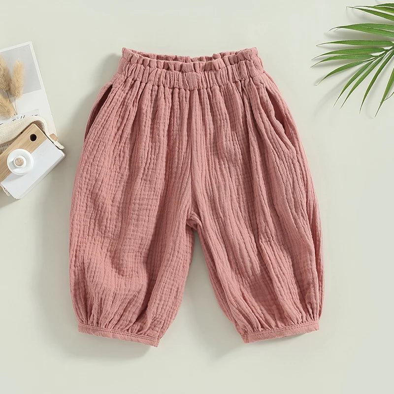 Loose Wrinkle Linen Pants