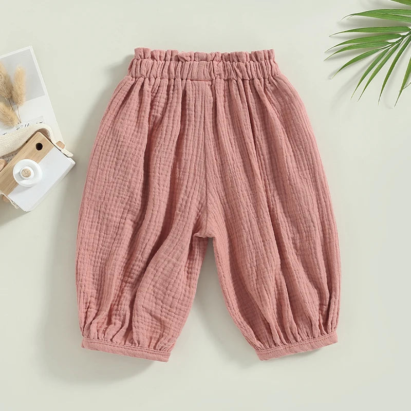 Loose Wrinkle Linen Pants