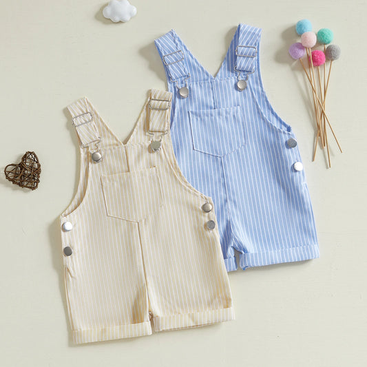 Unisex Baby & Toddler Striped Sleeveless Jumpsuit