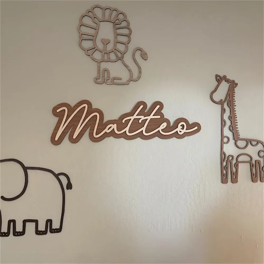 Customized Wood Sign Name for Nursery