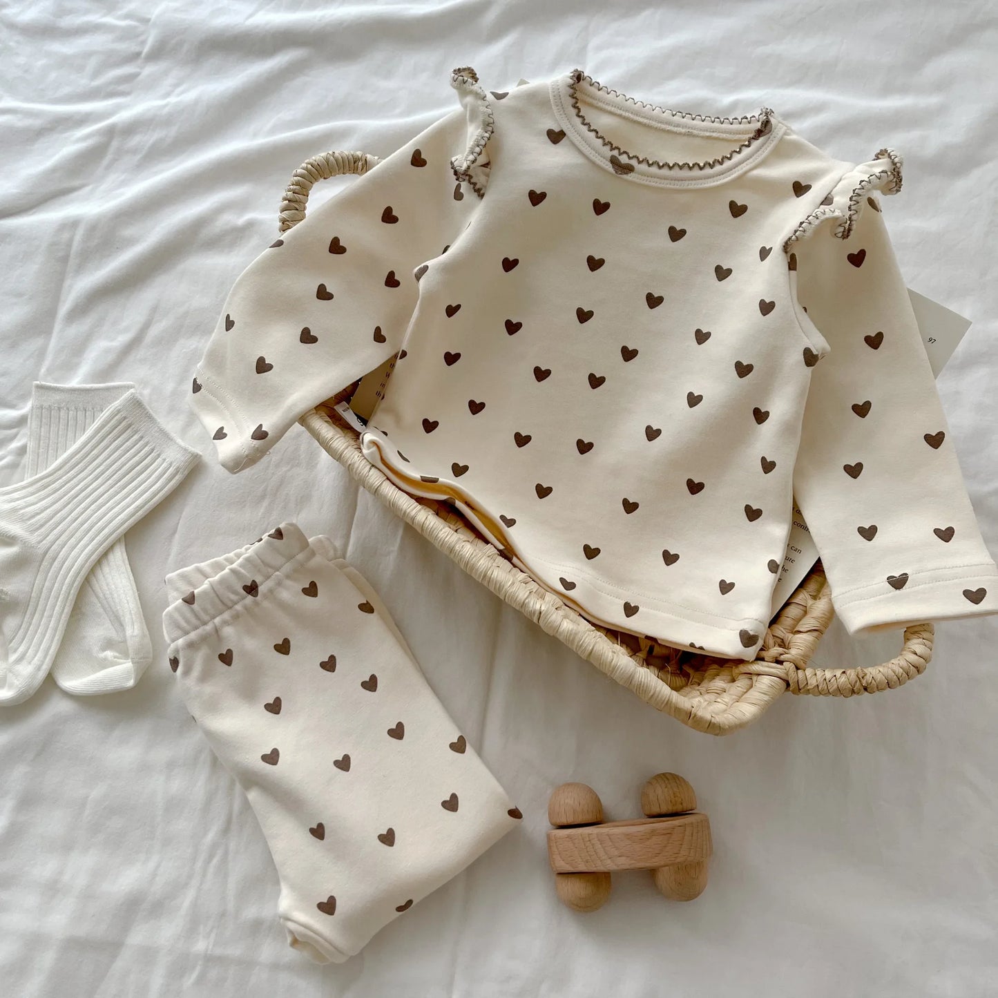 Little Hearts Tops + Pants sets