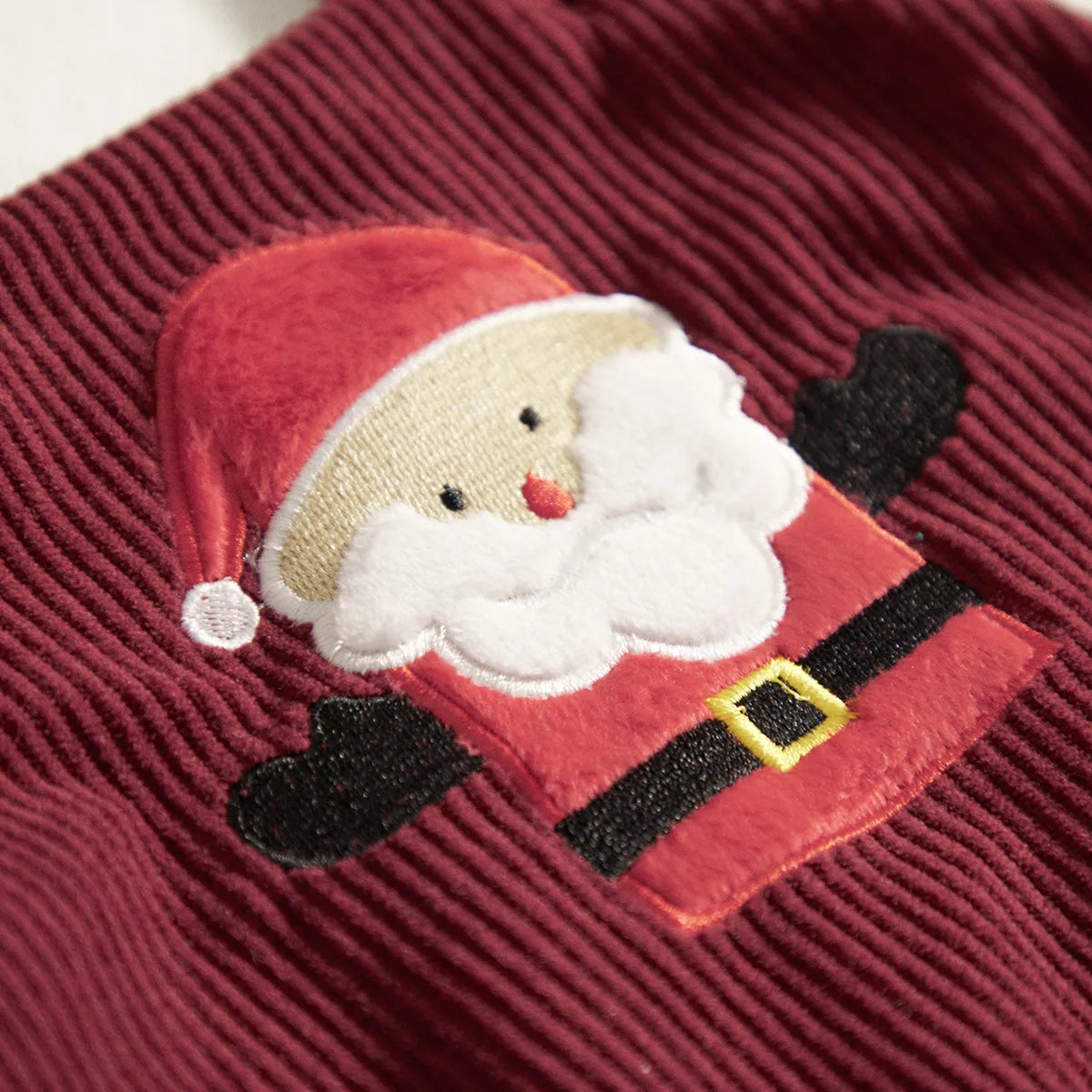 Christmas Newborn Overall Reindeer Santa Tree