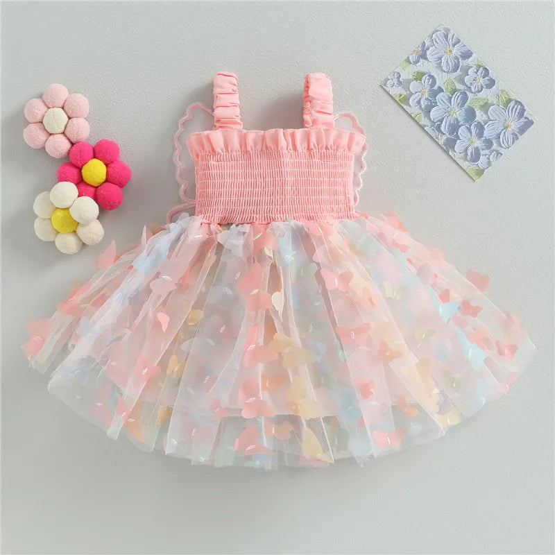 3D Butterfly Princess Dress