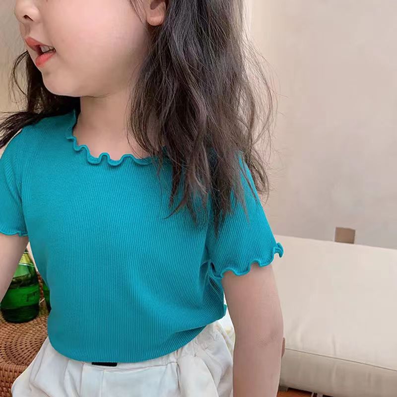 Girl  Short Sleeve T-Shirt Ice silk