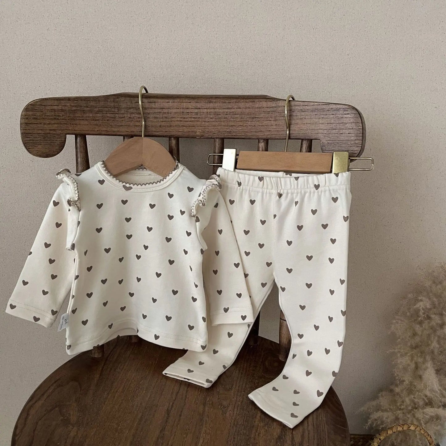 Little Hearts Tops + Pants sets