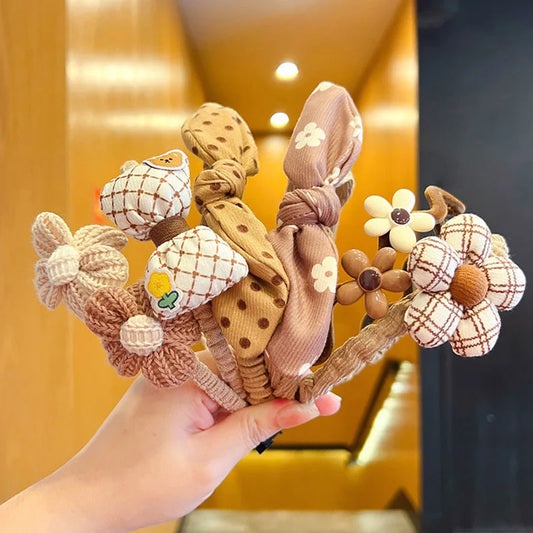 3-Pieces Cute Cartoon Flower Hairbands