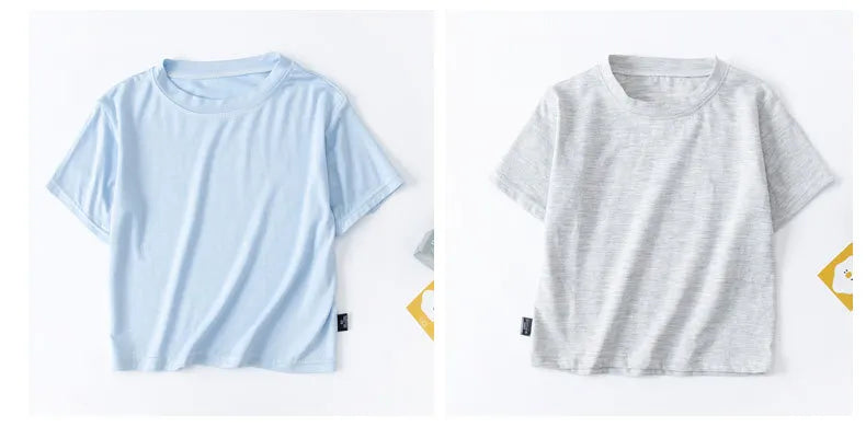 Plain Round Neck Summer T-shirt